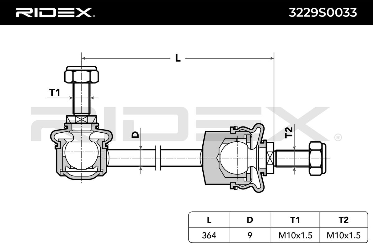 RIDEX Otsavarras, stabilisaator 3229S0033