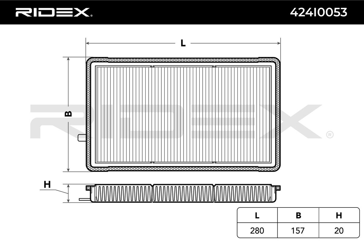 RIDEX Filter,salongiõhk 424I0053