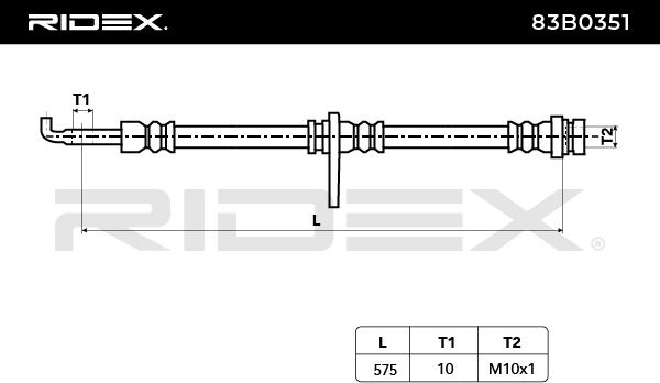 RIDEX Jarruletku 83B0351