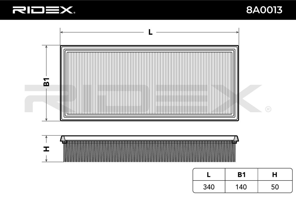 RIDEX Õhufilter 8A0013