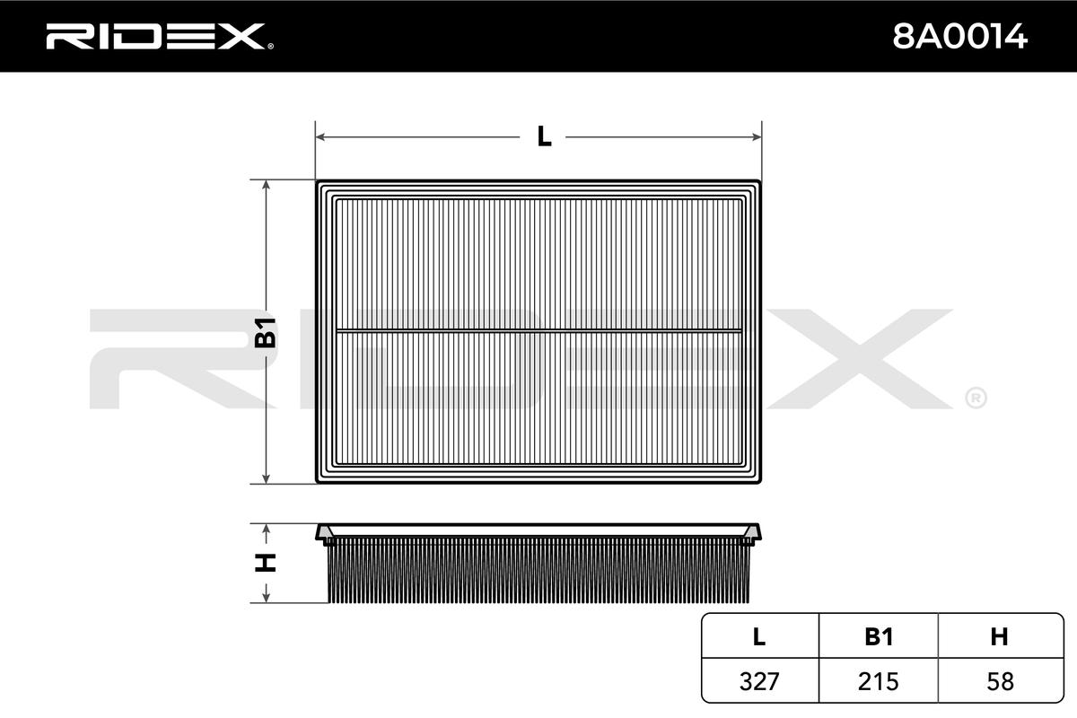 RIDEX Õhufilter 8A0014