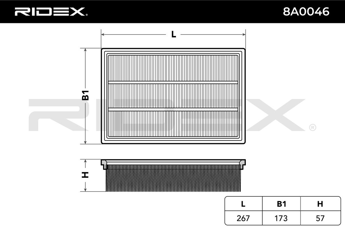 RIDEX Õhufilter 8A0046