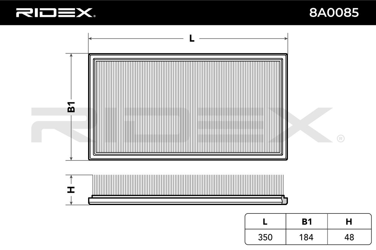 RIDEX Ilmansuodatin 8A0085