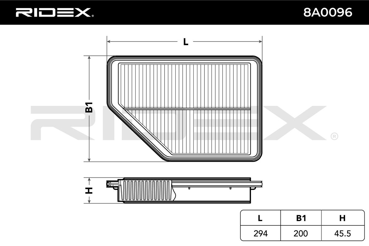 RIDEX Õhufilter 8A0096