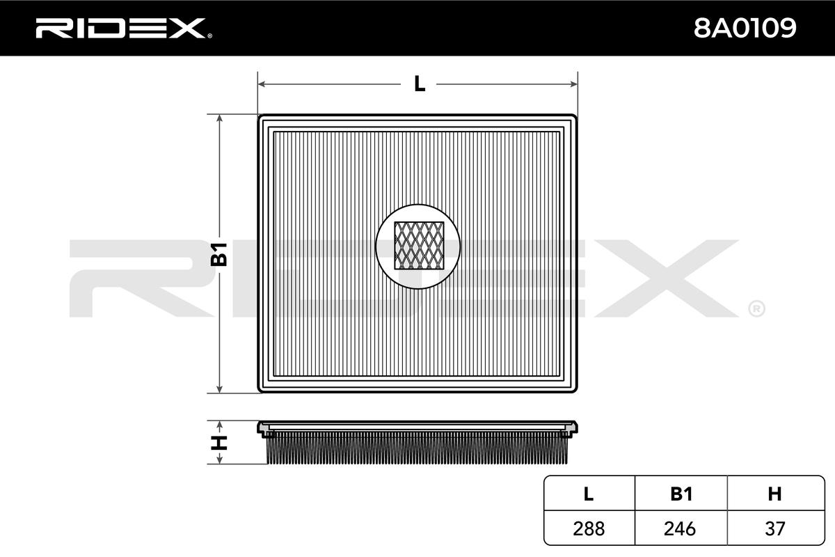 RIDEX Õhufilter 8A0109