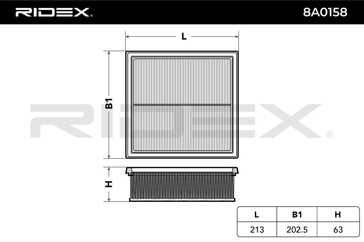 RIDEX Luftfilter 8A0158