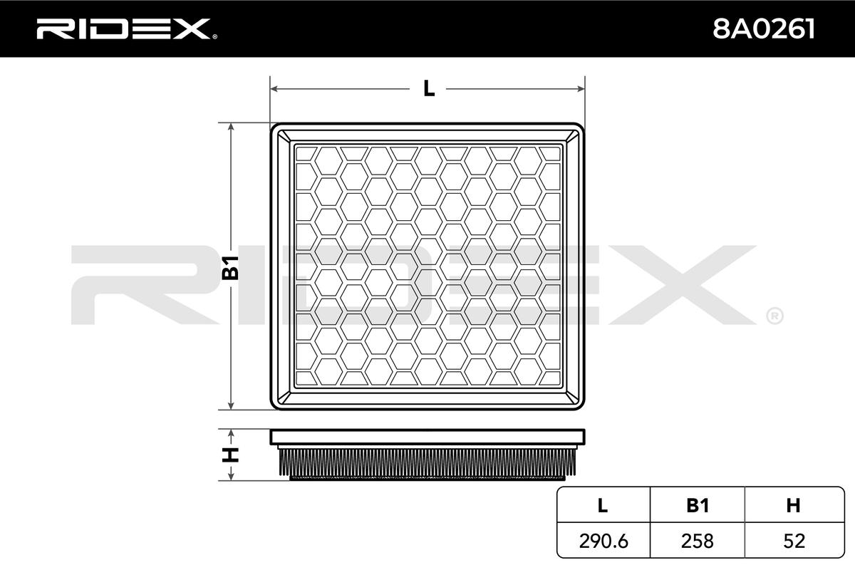 RIDEX Õhufilter 8A0261