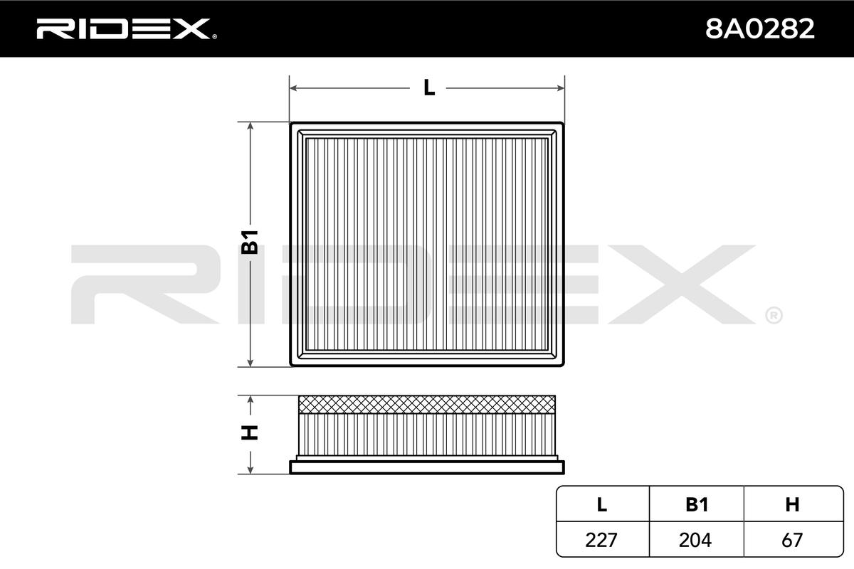 RIDEX Õhufilter 8A0282