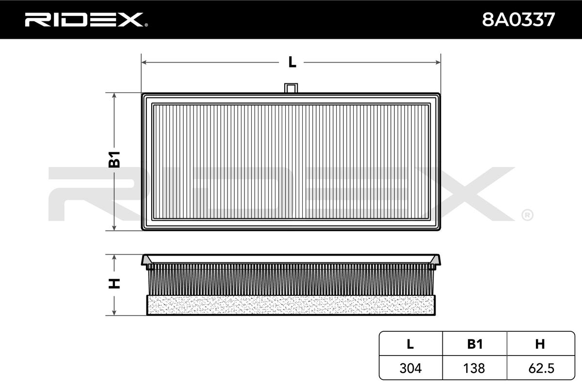 RIDEX Ilmansuodatin 8A0337