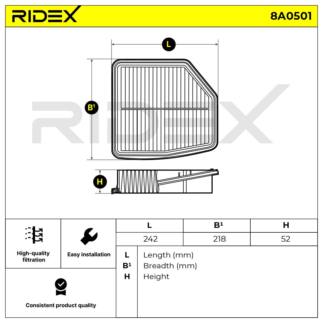 RIDEX Õhufilter 8A0501