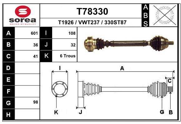 EAI pusašis T78330