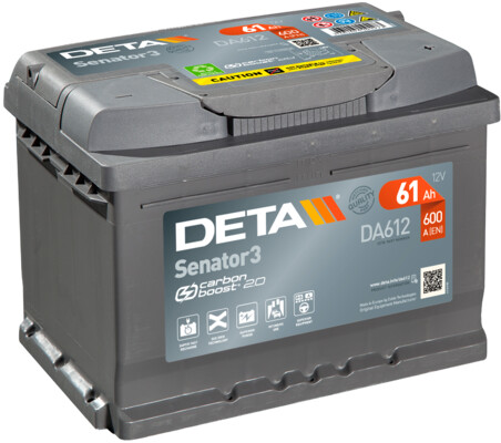 DETA starterio akumuliatorius DA612