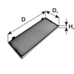 PZL Filters Filter,salongiõhk WA60345