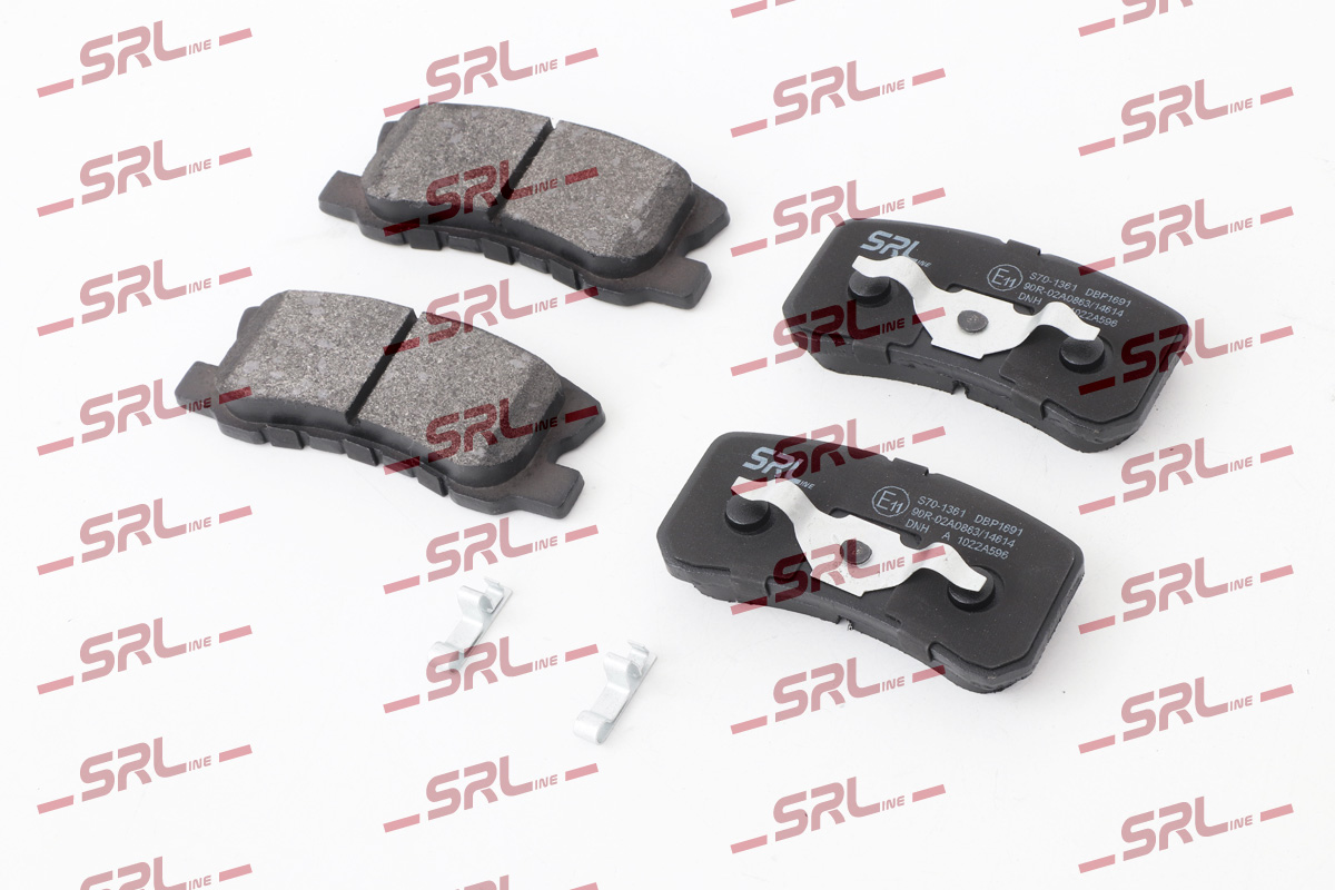 SRLine Piduriklotside komplekt, ketaspidur S70-1361