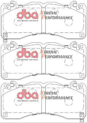 DBA Australia Raceing-piduriklotsi komplekt DB9021XP