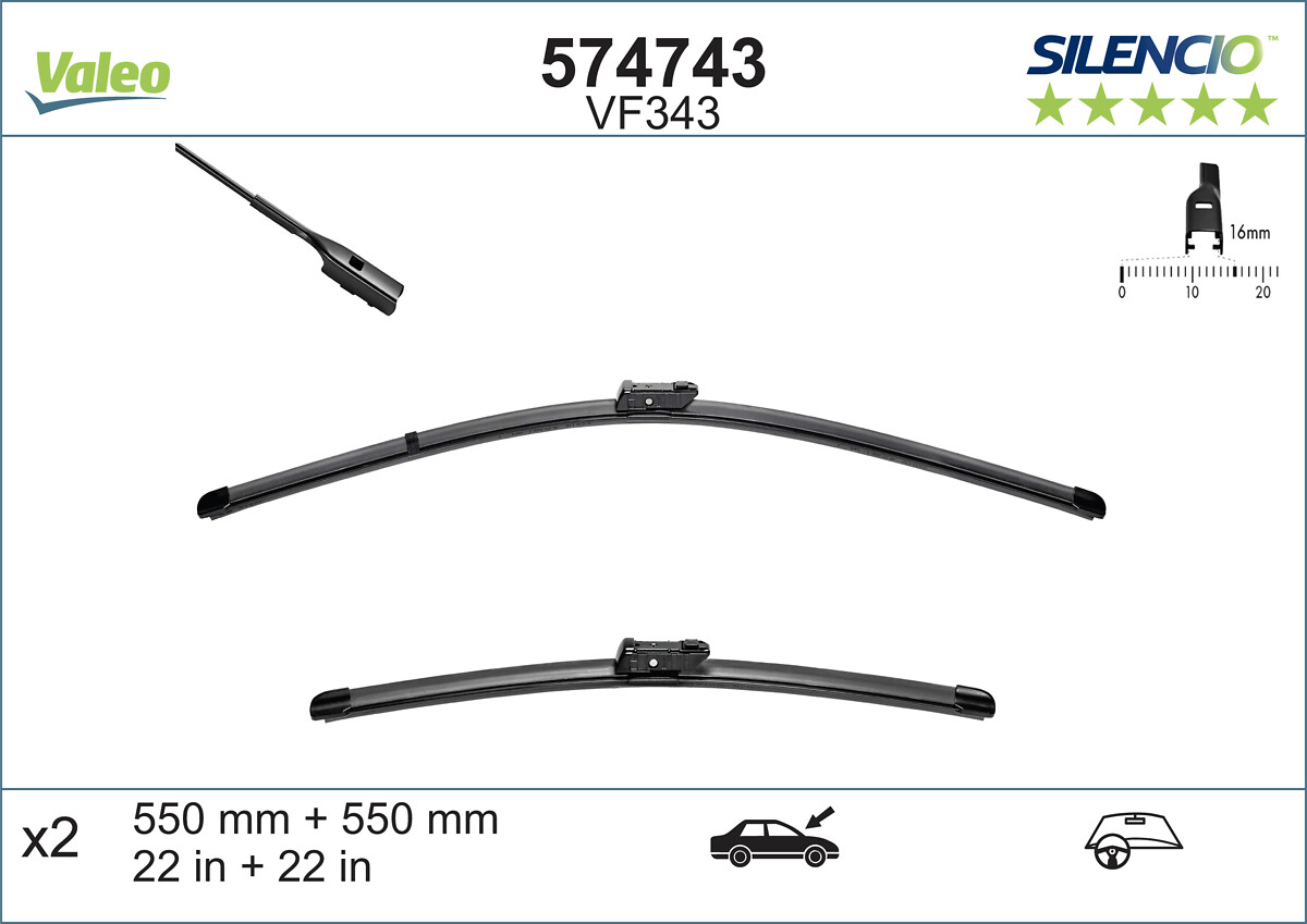 VALEO Torkarblad 574743
