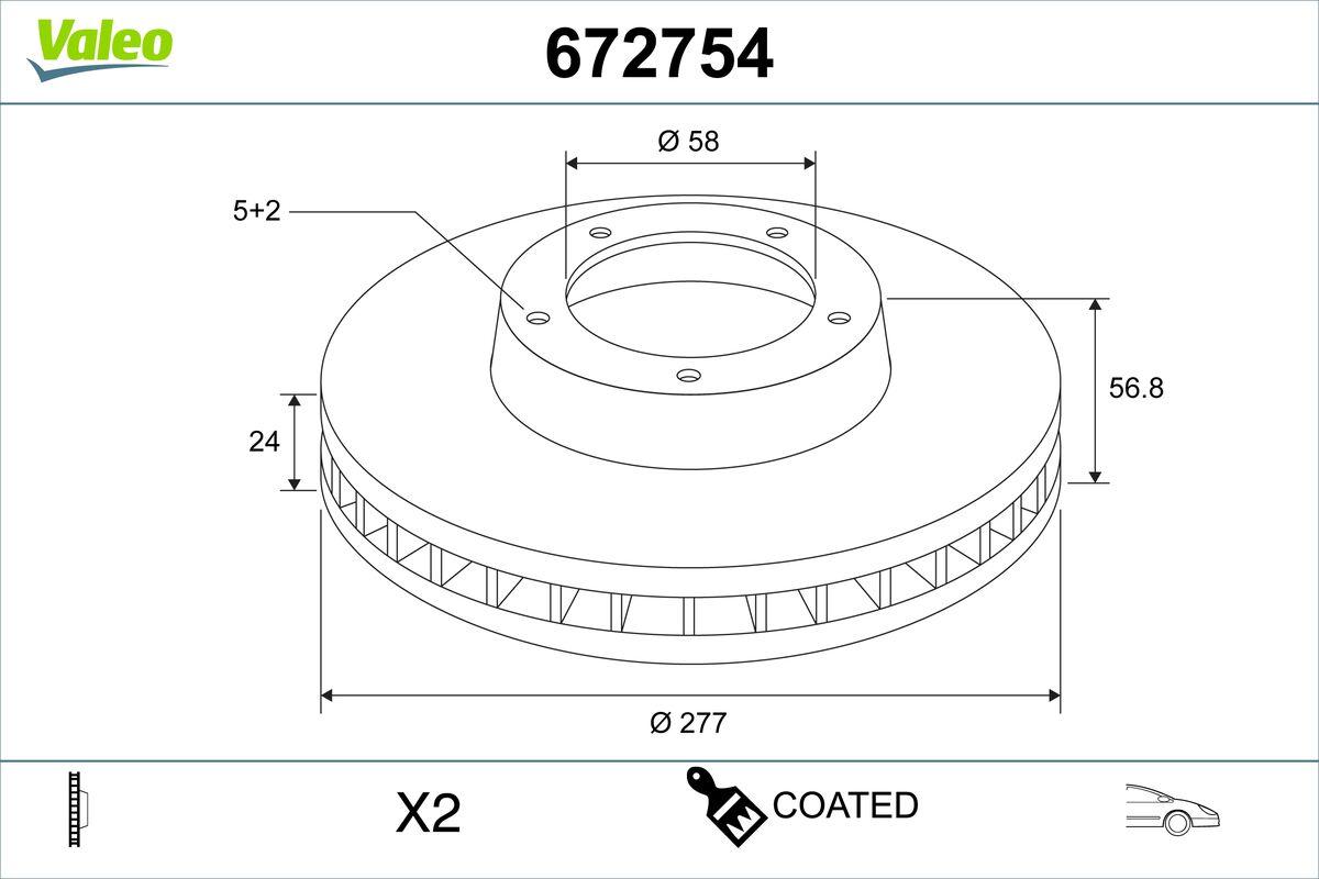 VALEO Piduriketas 672754