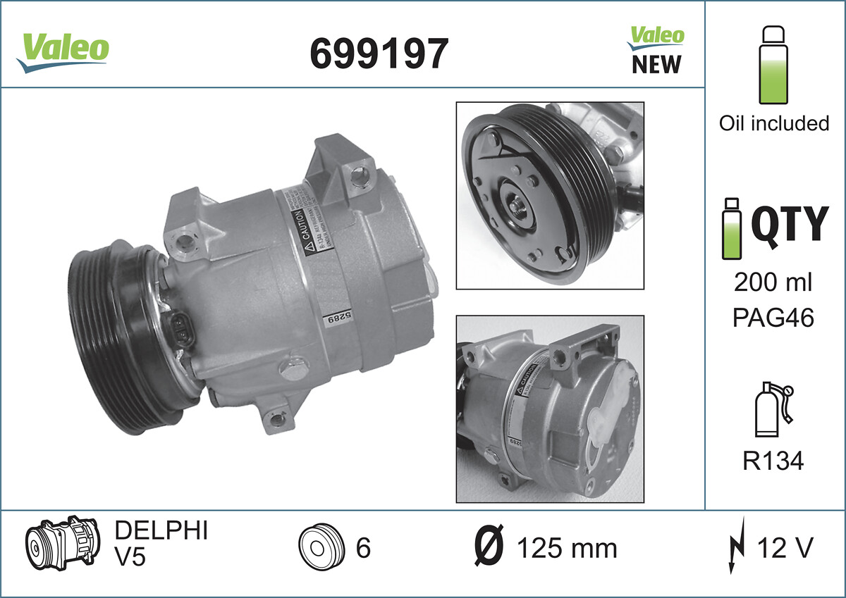 VALEO Kompressor,kliimaseade 699197