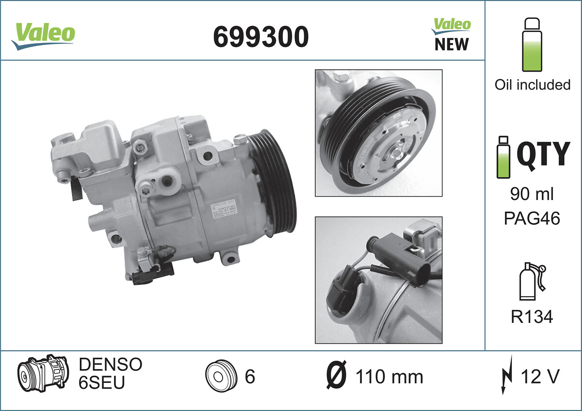 VALEO Kompressor,kliimaseade 699300