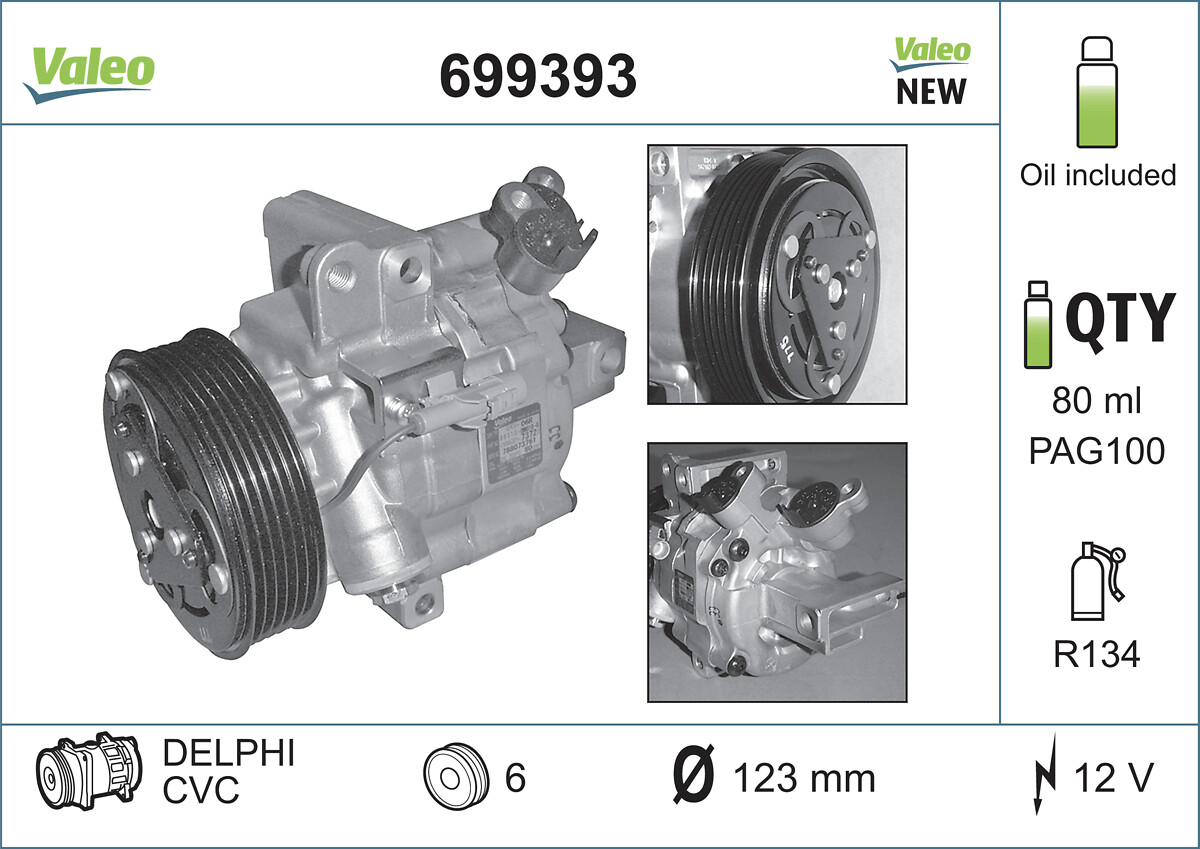 VALEO Kompressor,kliimaseade 699393
