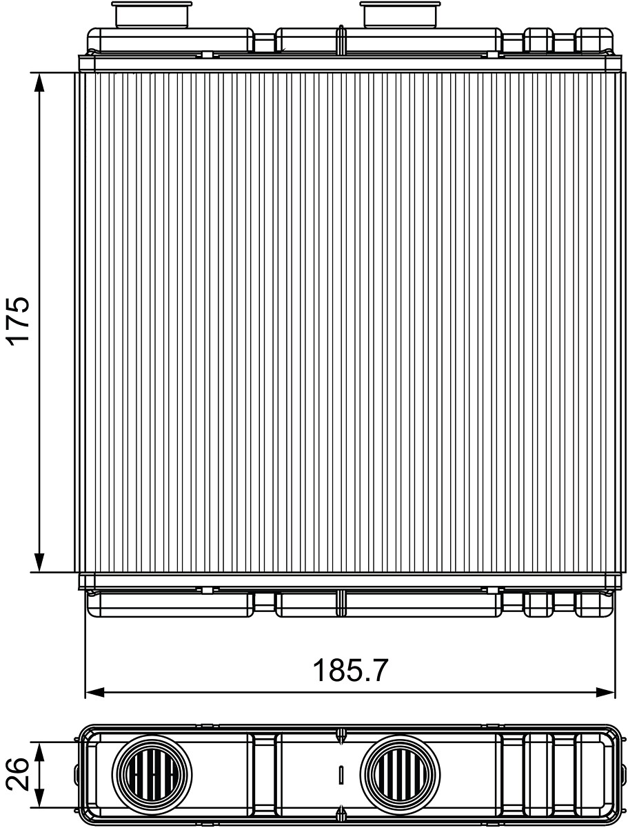 VALEO Soojusvaheti,salongiküte 811543