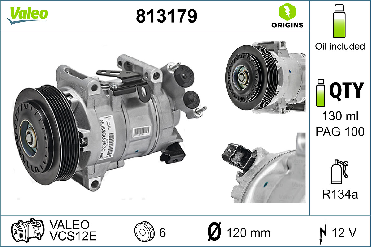 VALEO Kompressor,kliimaseade 813179