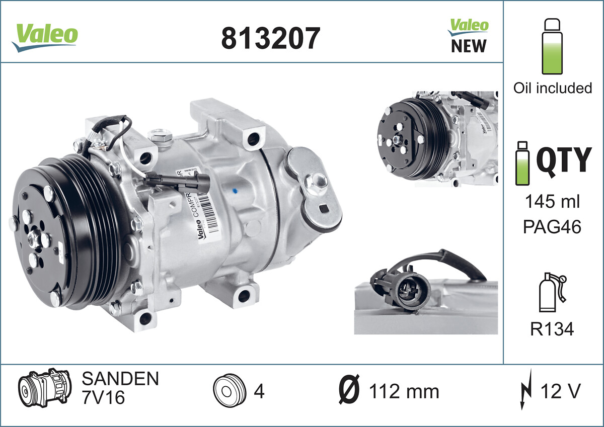 VALEO Kompressor,kliimaseade 813207