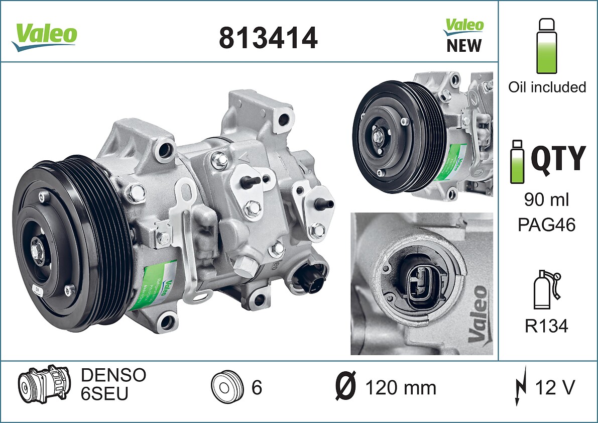 VALEO Kompressori, ilmastointilaite 813414