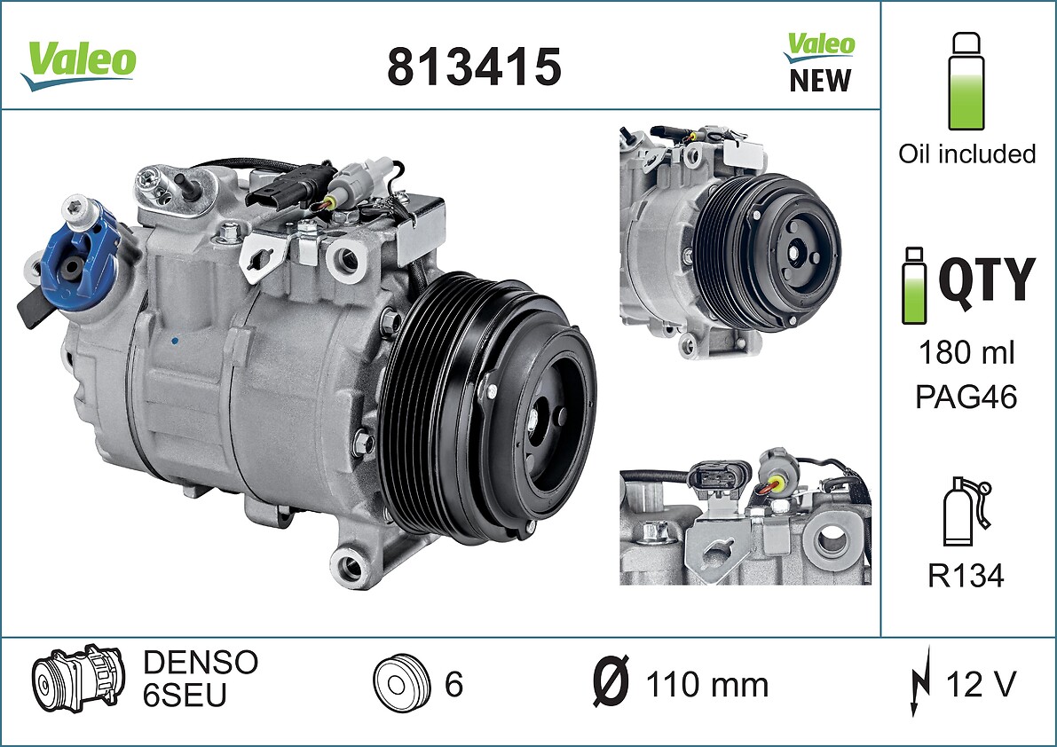 VALEO Kompressor,kliimaseade 813415