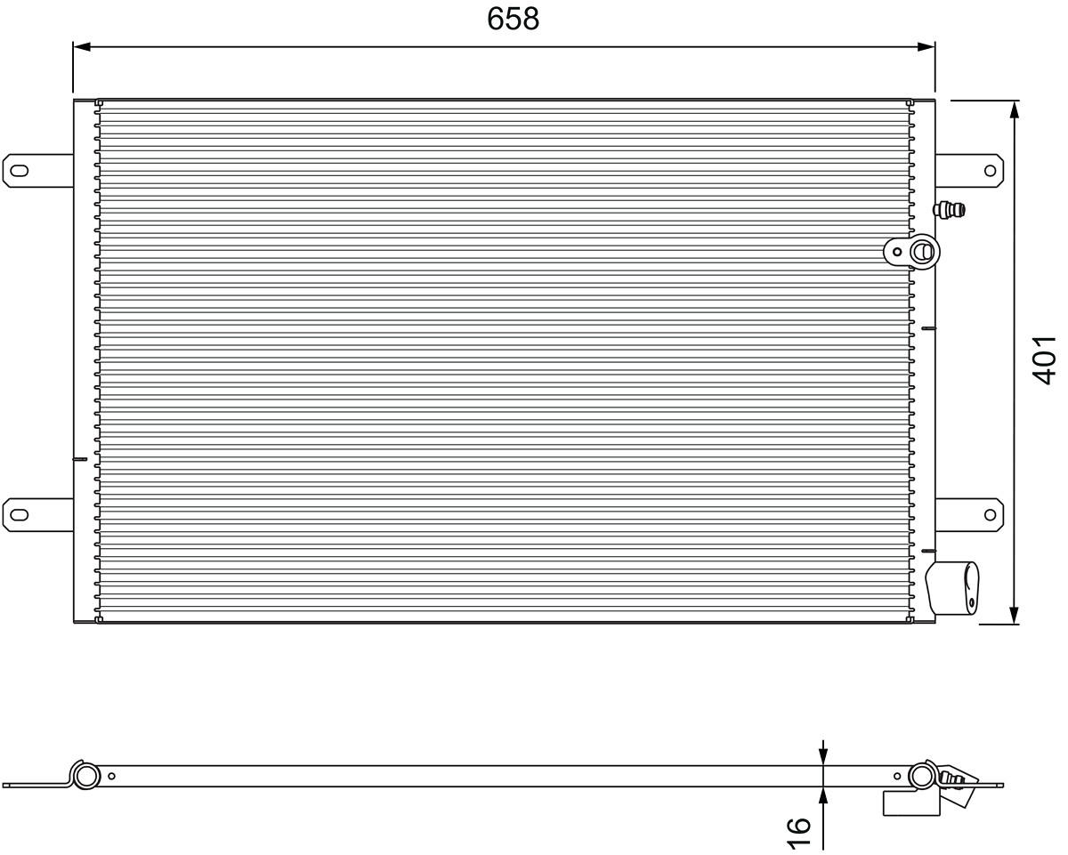 VALEO Lauhdutin, ilmastointilaite 814004