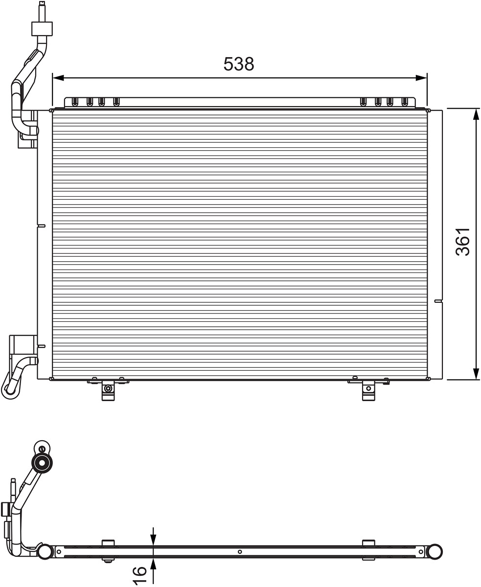 VALEO Kondensaator,kliimaseade 814074