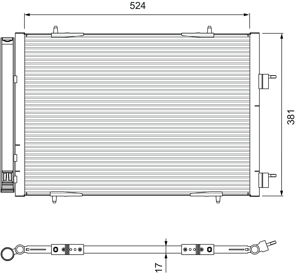 VALEO Kondensaator,kliimaseade 814406