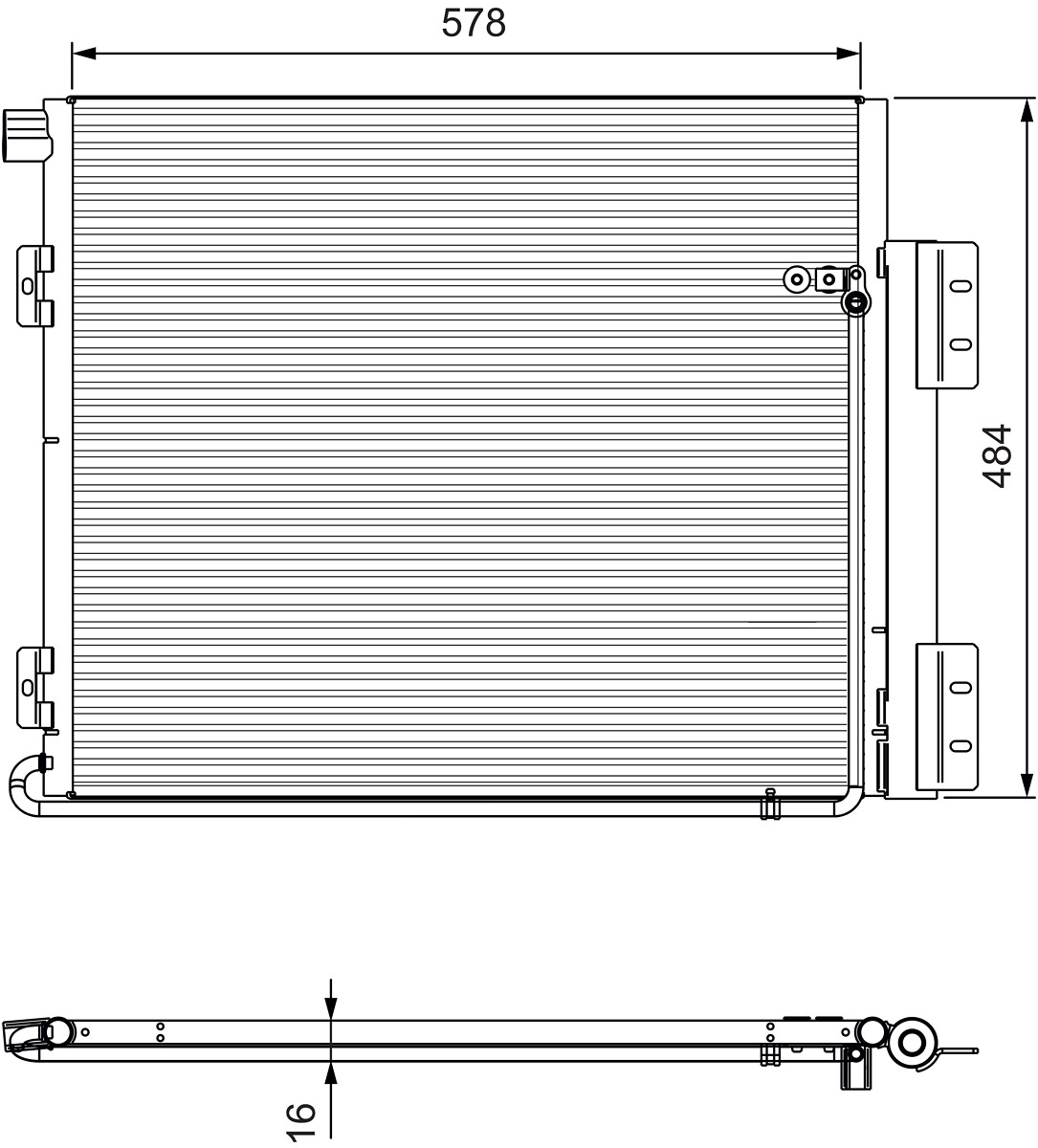 VALEO Lauhdutin, ilmastointilaite 815060