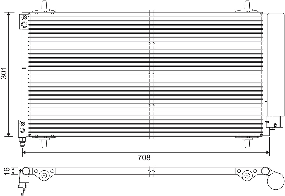 VALEO Kondensaator,kliimaseade 817740