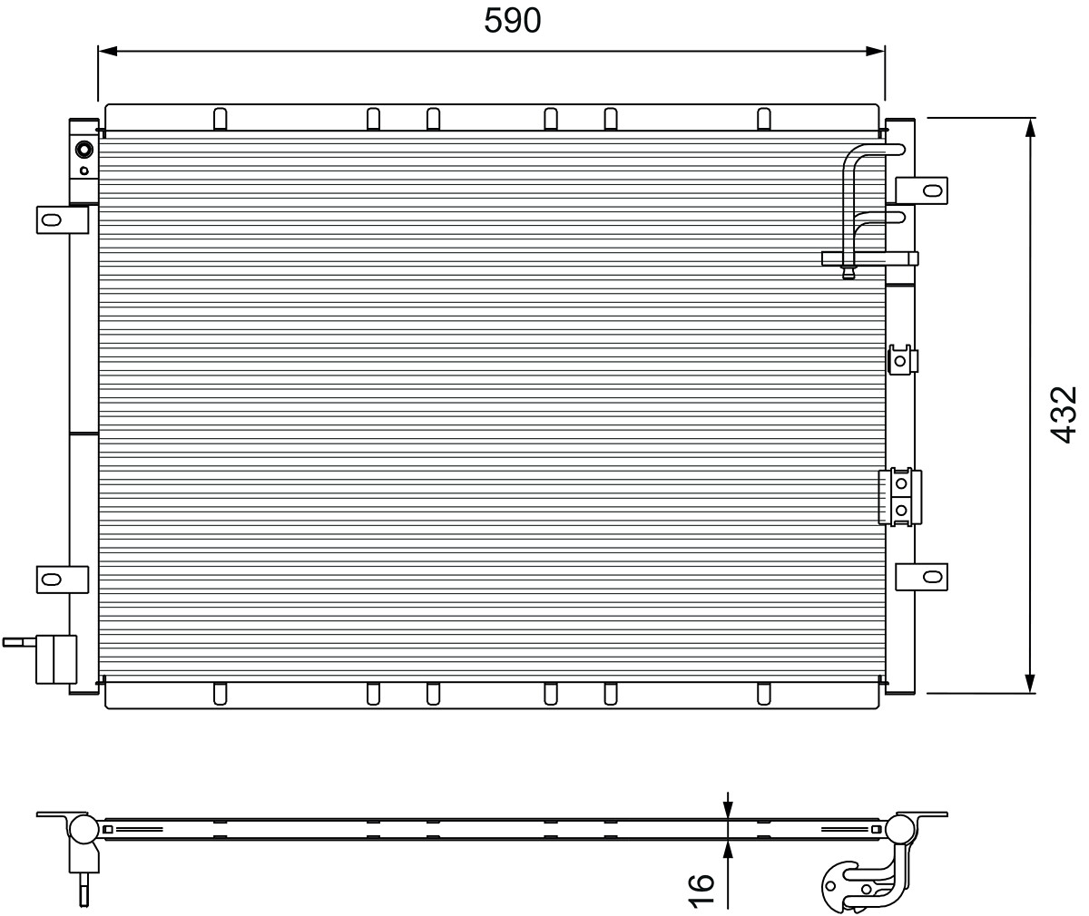 VALEO Kondensaator,kliimaseade 818080