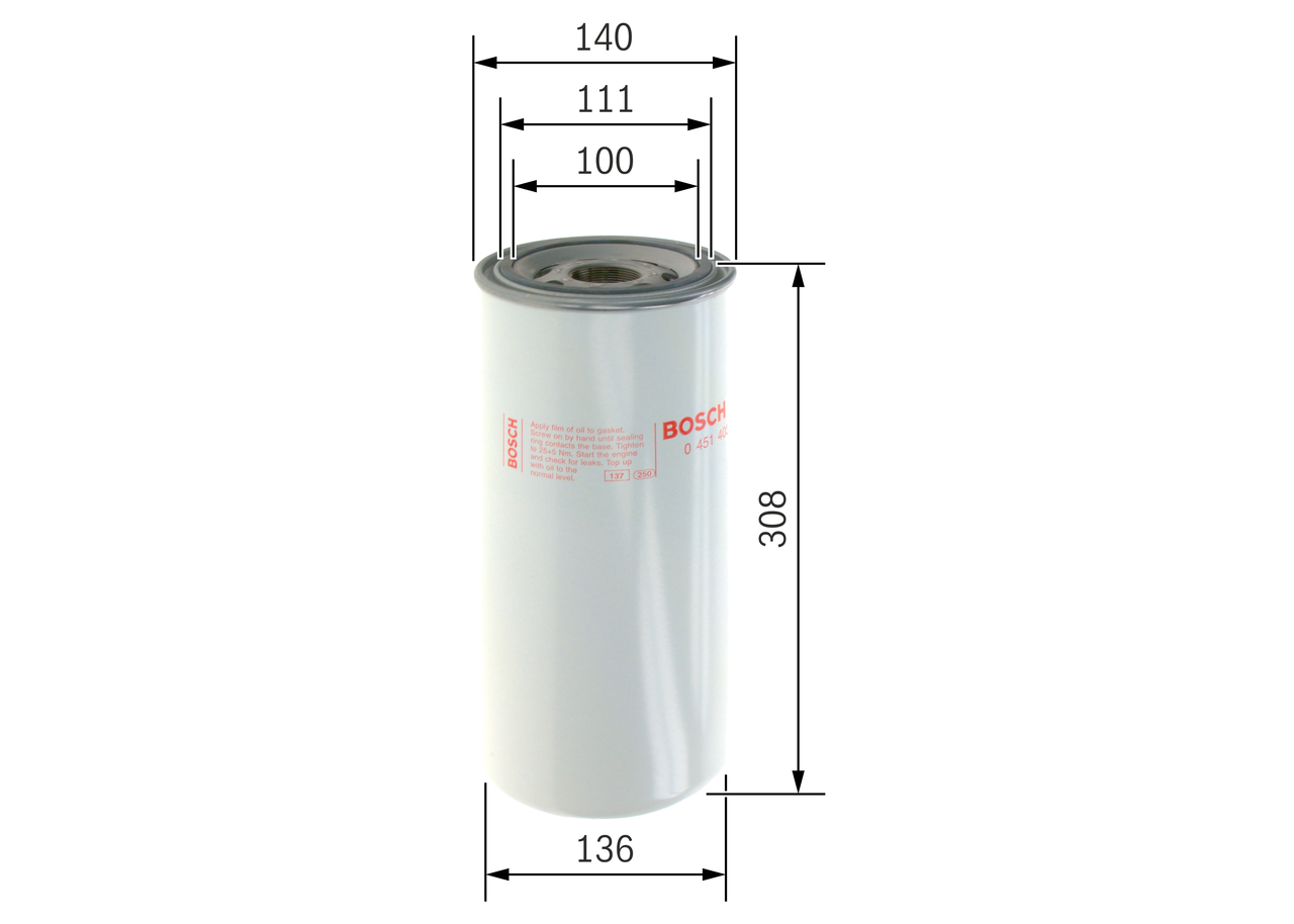 BOSCH Õlifilter 0 451 403 208
