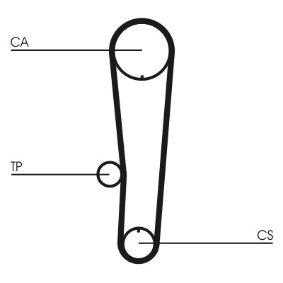 CONTINENTAL CTAM Zestaw paska rozrządu CT1017K1