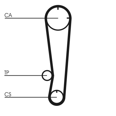 CONTINENTAL CTAM Hammashihnasarja CT738K1
