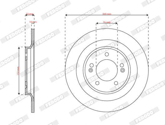 FERODO Piduriketas DDF3168C