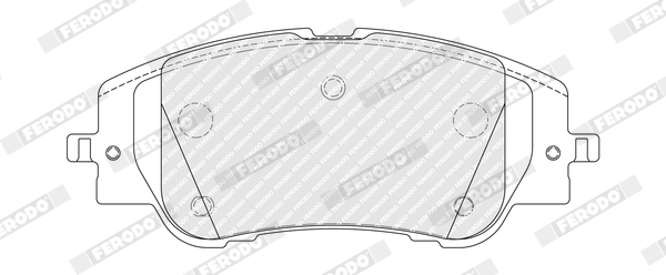 FERODO Piduriklotside komplekt, ketaspidur FDB5507