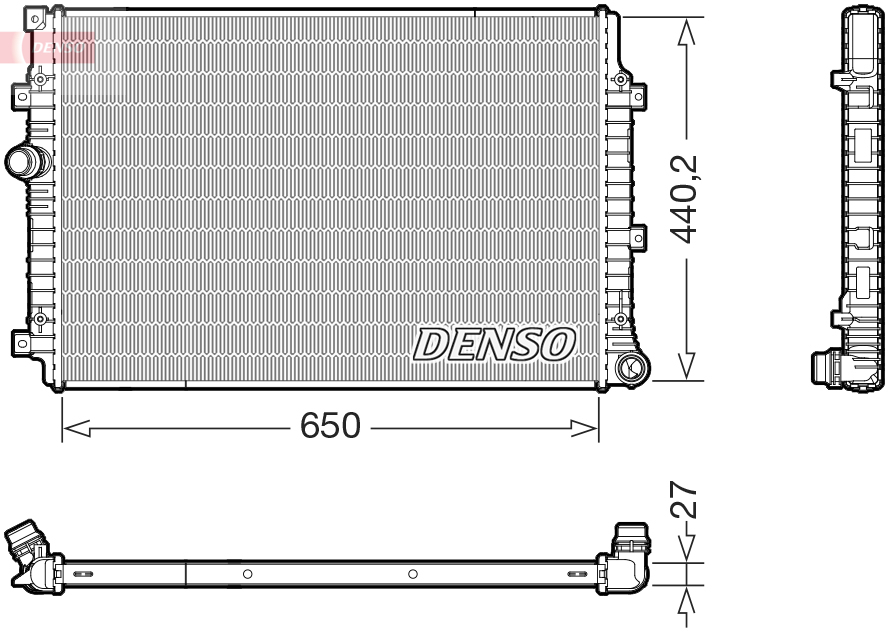 DENSO Jäähdytin,moottorin jäähdytys DRM32065