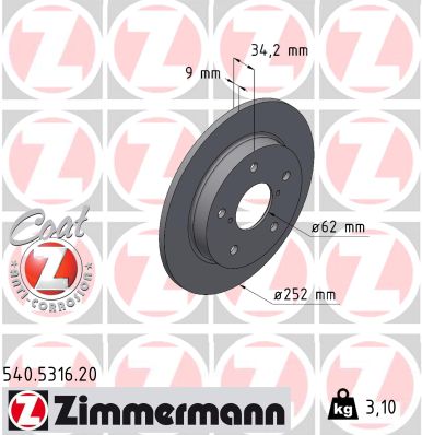 ZIMMERMANN Piduriketas 540.5316.20