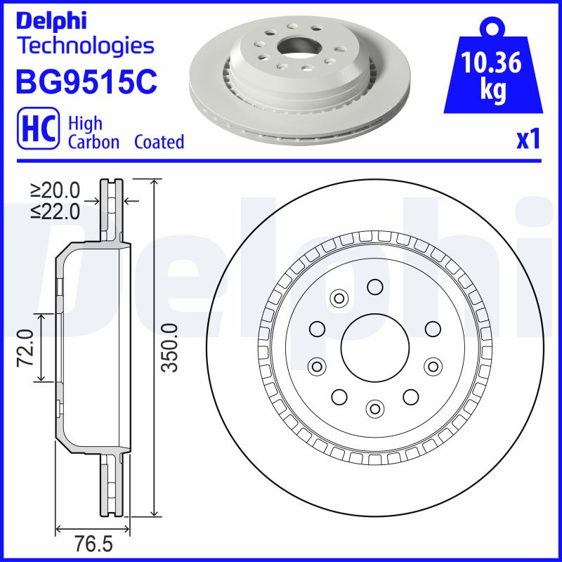 DELPHI Piduriketas BG9515C