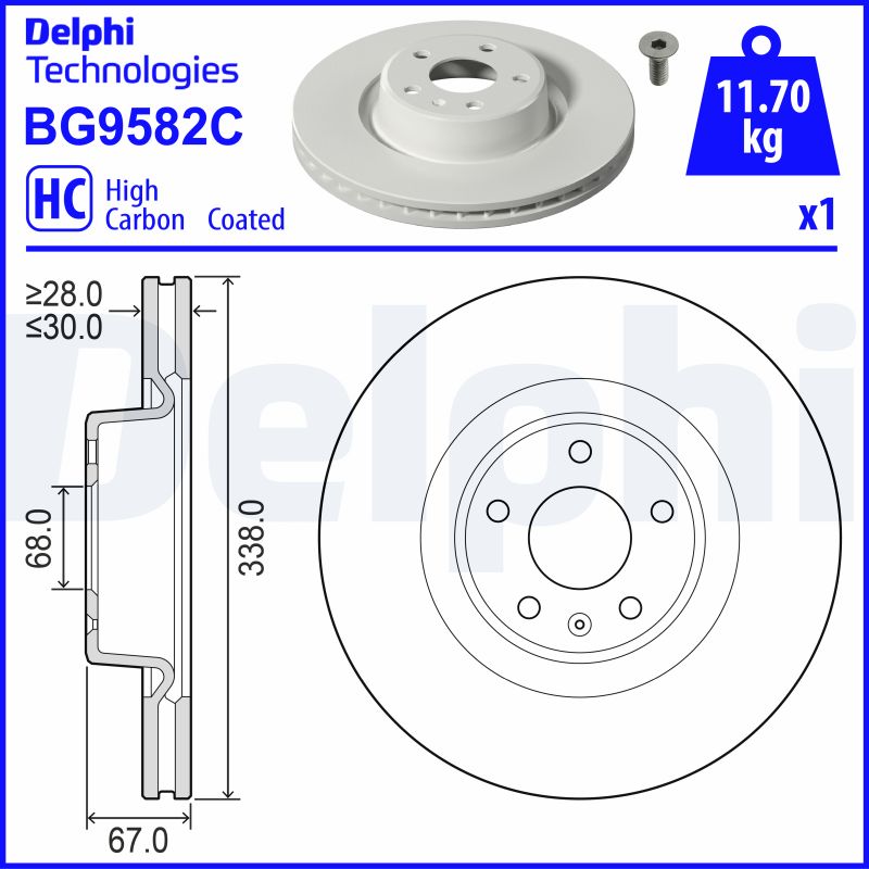 DELPHI Piduriketas BG9582C