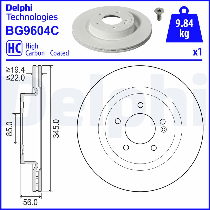 DELPHI Piduriketas BG9604C