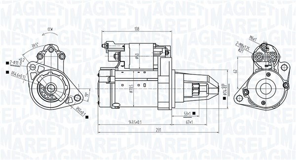 MAGNETI MARELLI Starter 063725589010