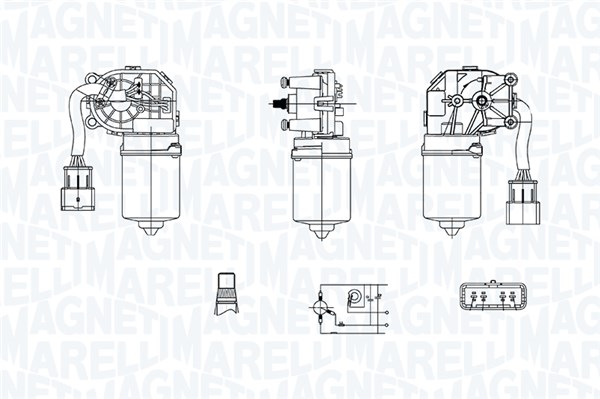 MAGNETI MARELLI Klaasipuhastaja mootor 064375900010