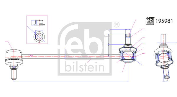 FEBI BILSTEIN Otsavarras, stabilisaator 195981