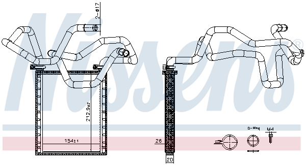 NISSENS Lämmityslaitteen kenno 707305