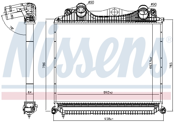 NISSENS Intercooler 97015